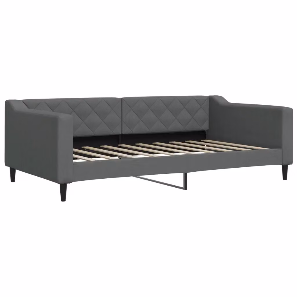 Letto da Giorno Moderno vidaXL Grigio con Struttura Imbottita – 2