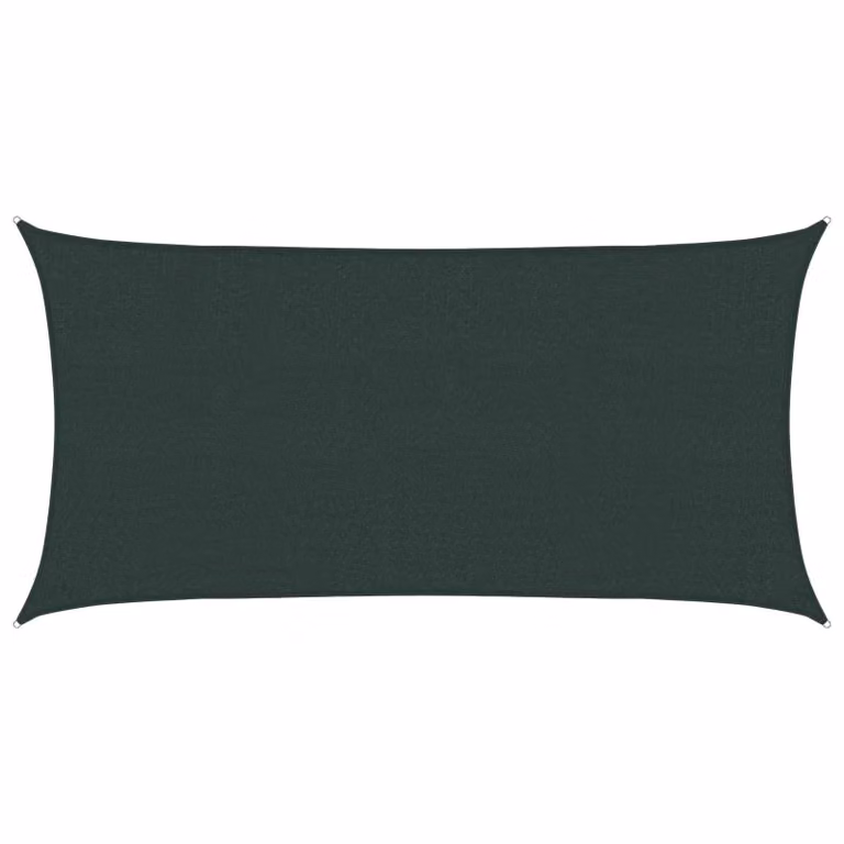 Telo Ombra Rettangolare vidaXL in HDPE Verde Scuro 2 x 6 m