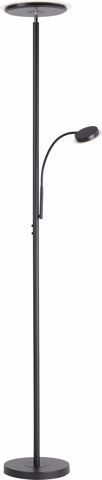 JUST LIGHT Lampada da terra a LED 11709-18 nero, 25,5 W, 2900 lm, 3000 K