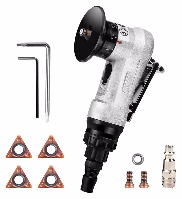 Kit di smerigliatrice angolare pneumatica da 45° con 2 lame di ricambio di precisione