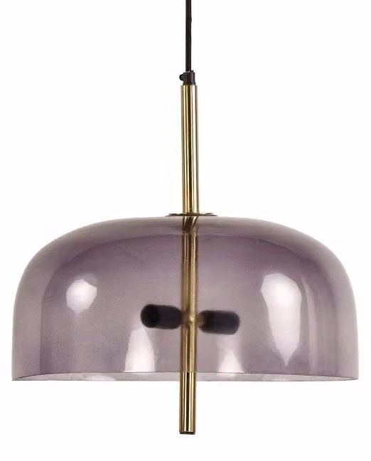 Lampada a sospensione Pomax Michael, grigia, diametro 39 cm, altezza 115 cm