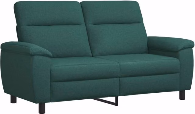 Divano moderno vidaXL in tessuto verde scuro con struttura in metallo L: 178 cm, P: 90 cm, H: 95 cm – 1