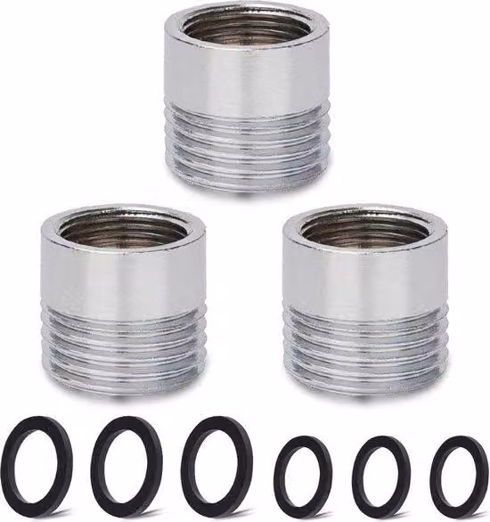 Set di adattatori per rubinetto M22-M25, 3 pezzi, per cucina e giardino