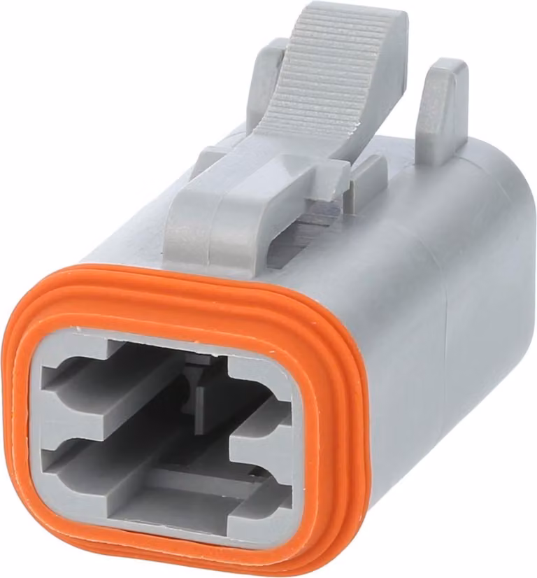 Amphenol AS-4SF 110 Presa per cavo serie AT con guarnizione ridotta, 4 poli, connessione a crimpare, diametro isolamento 1,35 mm