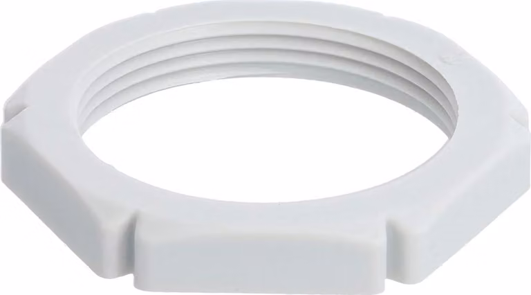 WISKA Controdado PG29x1,588 GPA-29 esagonale in poliammide (PA) colore grigio chiaro RAL 7035 - 1 pezzo