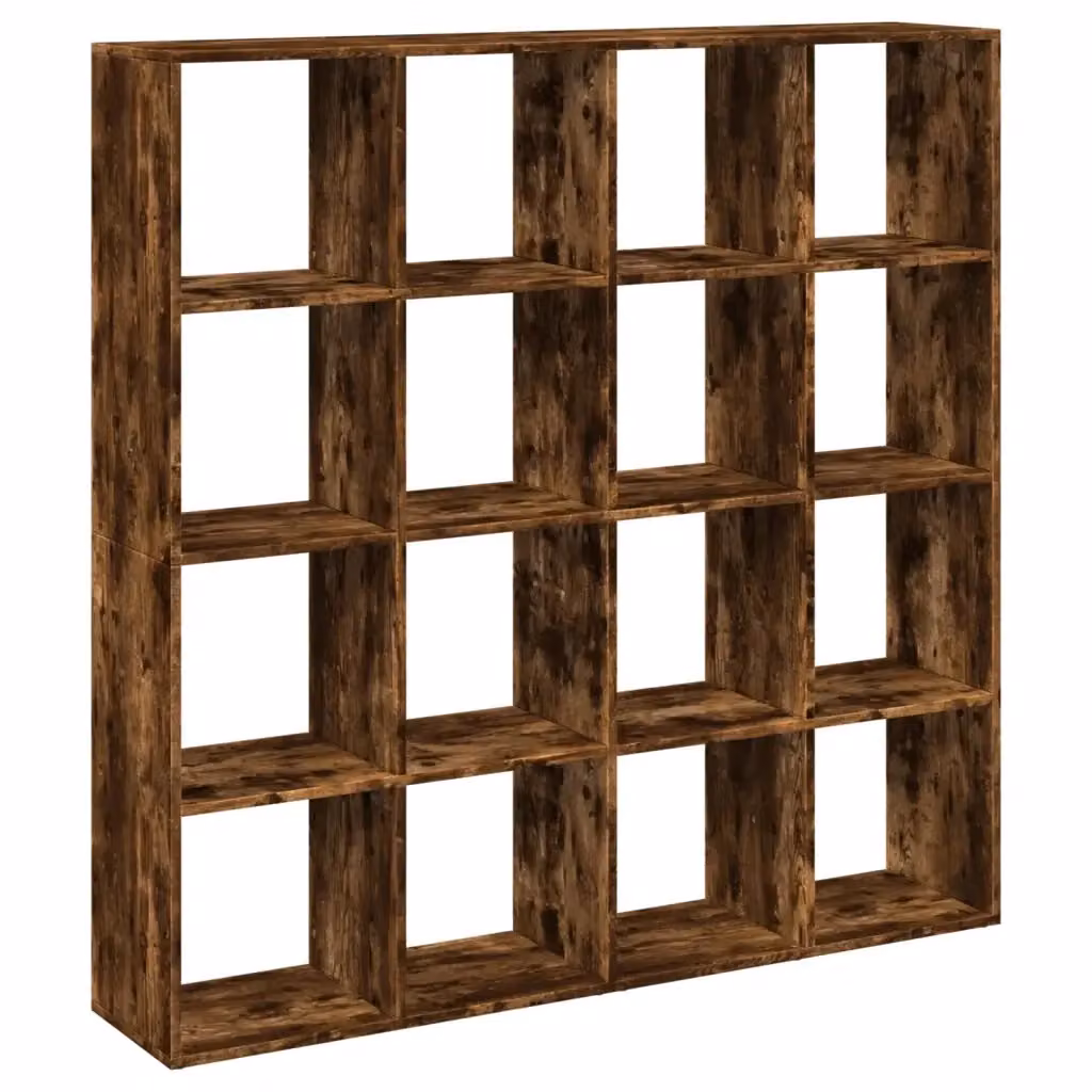 Libreria vidaXL in Legno Multistrato Rovere Fumo, L: 137,5 cm, P: 29 cm, H: 137,5 cm – 2