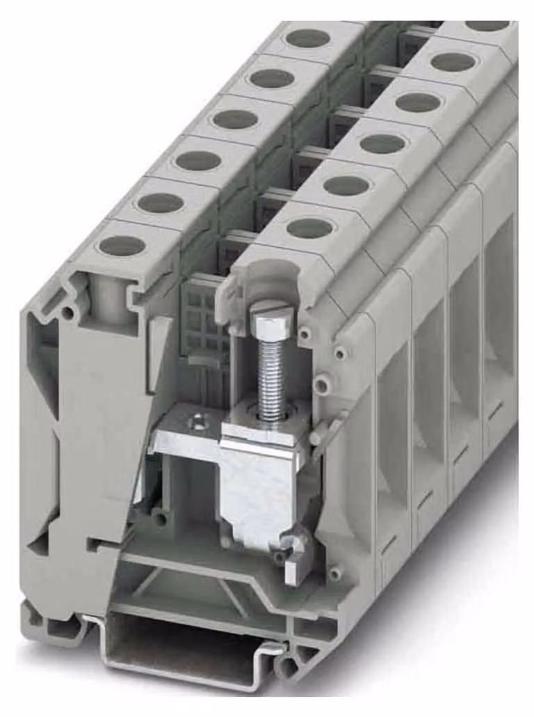 Morsettiera passante 125 A, 10-35 mm², grigia - Morsettiera di alimentazione 16 mm 125 A UK 35 N