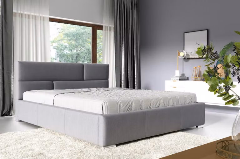 Bett Bettrahmen Schlafzimmer Design Doppel Hotel Modern Stoff 180x200 Möbel