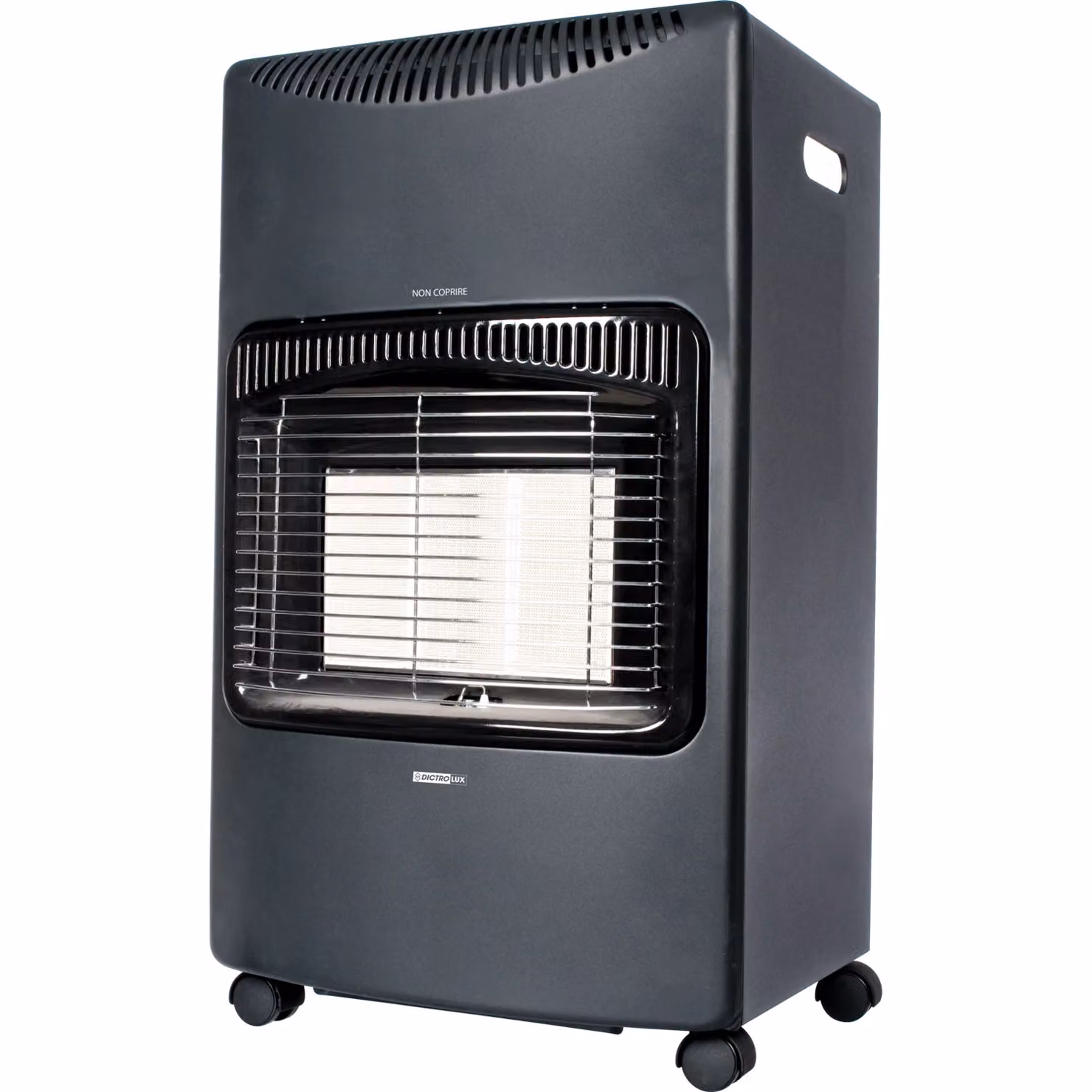 Stufa a Gas DICTROLUX da 4200 Watt, Colore Nero, L/P/H: 73 x 42 x 38 cm