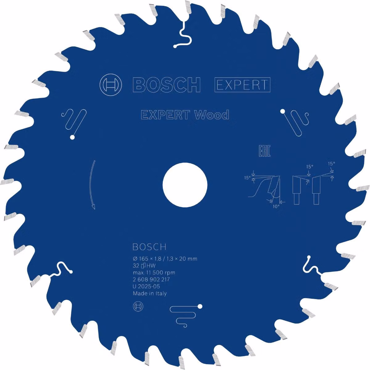 Lama circolare EXPERT Wood, 165x20 mm, Z32
