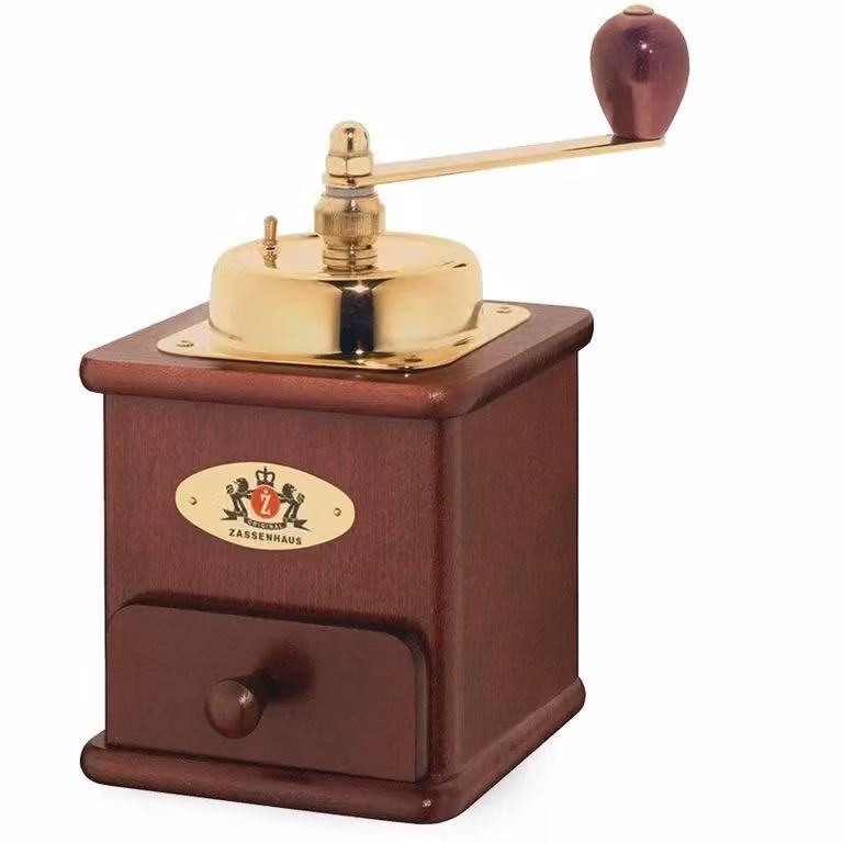Macinacaffè manuale Zassenhaus Brasilia in legno di faggio e acciaio con regolazione continua, capacità 50 g, colore marrone – 2