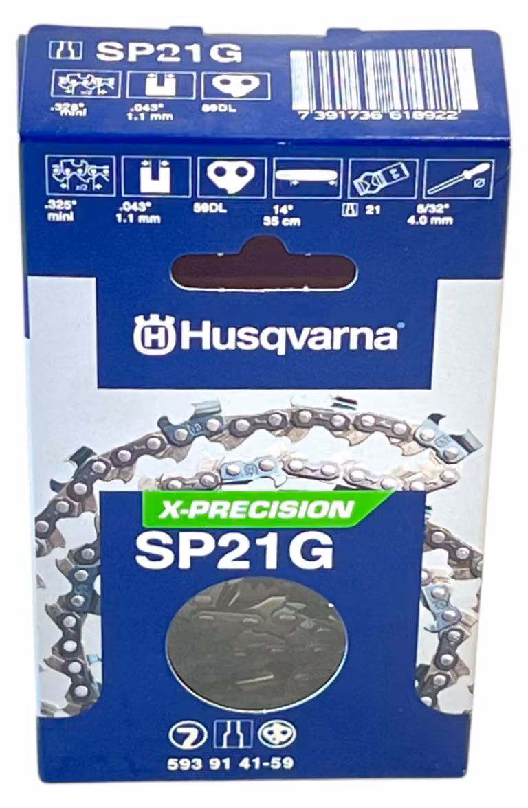 Catena Husqvarna X-Precision SP21G 35 cm .325" mini 1,1 mm ( 593914159 ) per motosega