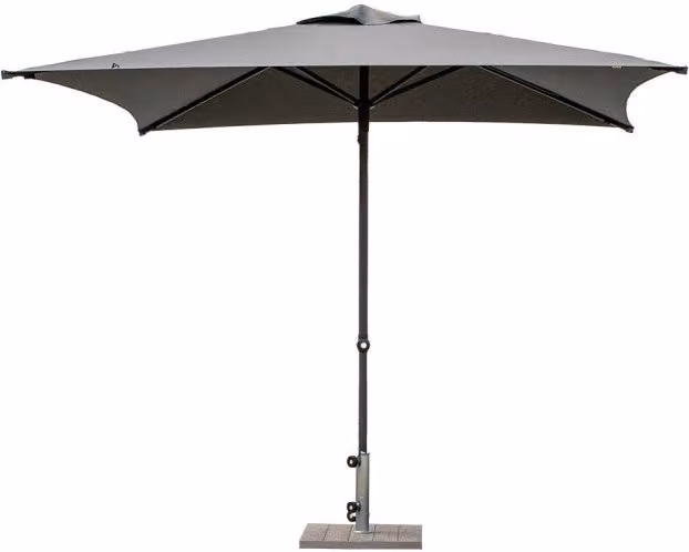 Ombrellone a palo centrale Trend Made in Italy Q200x200 cm - Melange cenere