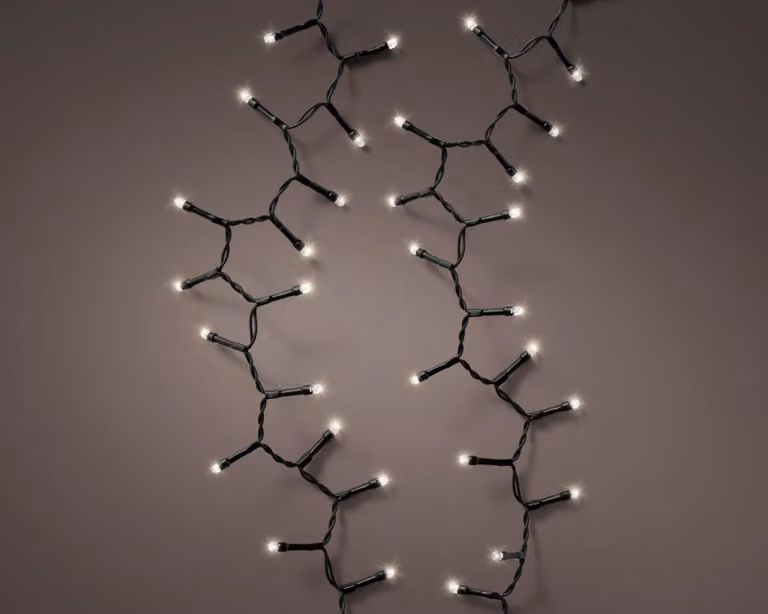 Luci di Natale a batteria LED durawise corde compatte 4,7M -192 luci -div modalità di illuminazione