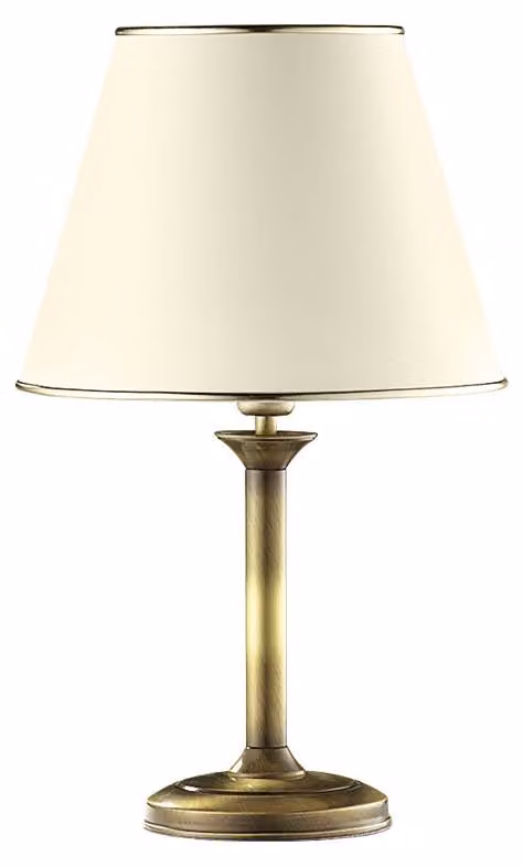 Lampada da tavolo CLASSIC in ottone patinato, 1xE27x20W, metallo, dimensioni: 44x27x27 cm, IP20, Jupiter