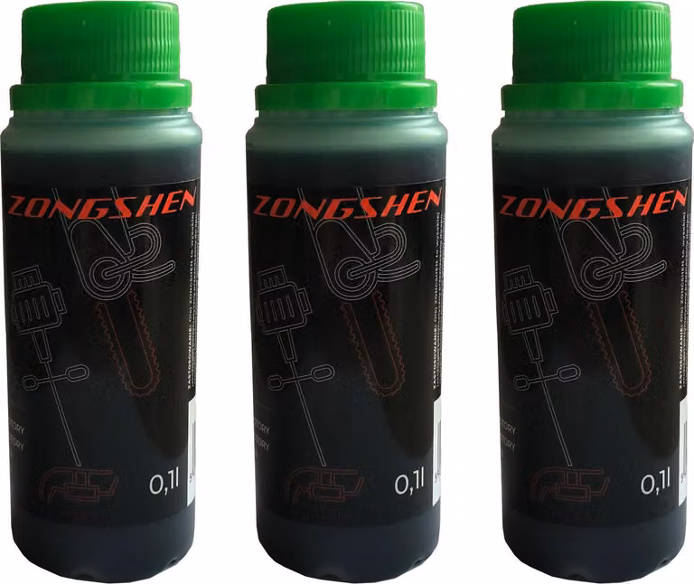 300 ml Olio per motori a 2 tempi Olio motore Olio misto Olio per motori a 2 tempi Mix VERDE per motoseghe e decespugliatori