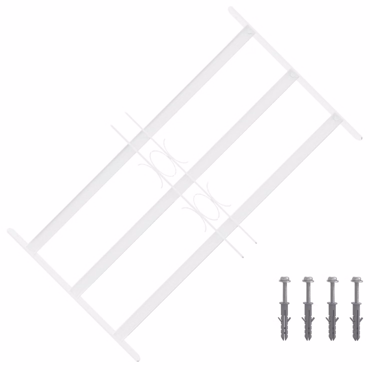 Griglia di Sicurezza per Finestra con 3 Traversine 3 pcs