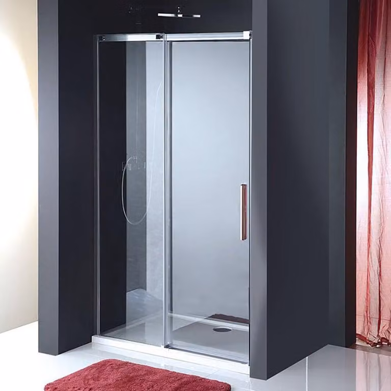 Polysan Altis Line - Porta doccia in due parti 1570-1610 mm, alluminio lucido/vetro trasparente AL4315C