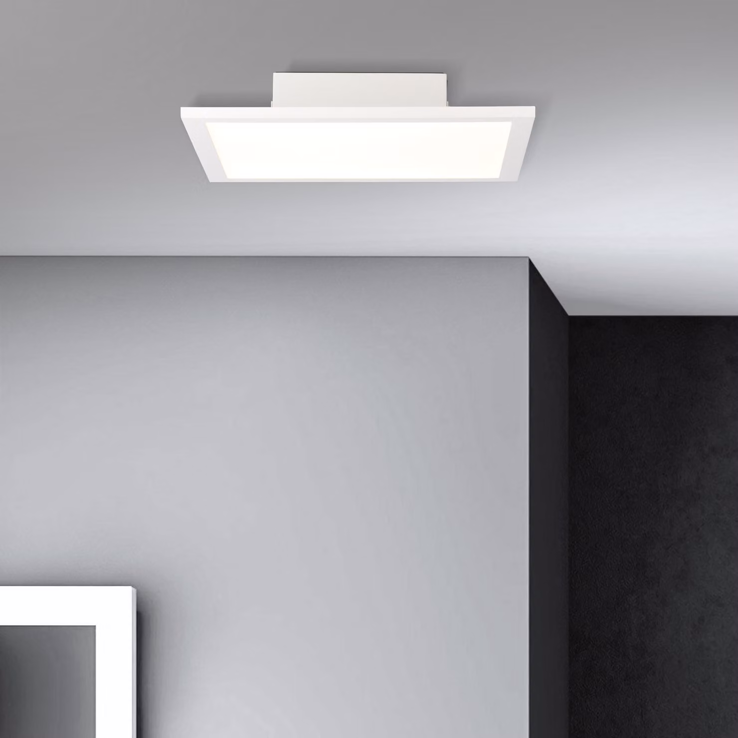 BRILLIANT LED pannello a plafone Buffi | pannello a plafone moderno | metallo/plastica | bianco | 30x30cm | 18W 1800 lumen 4000 Kelvin