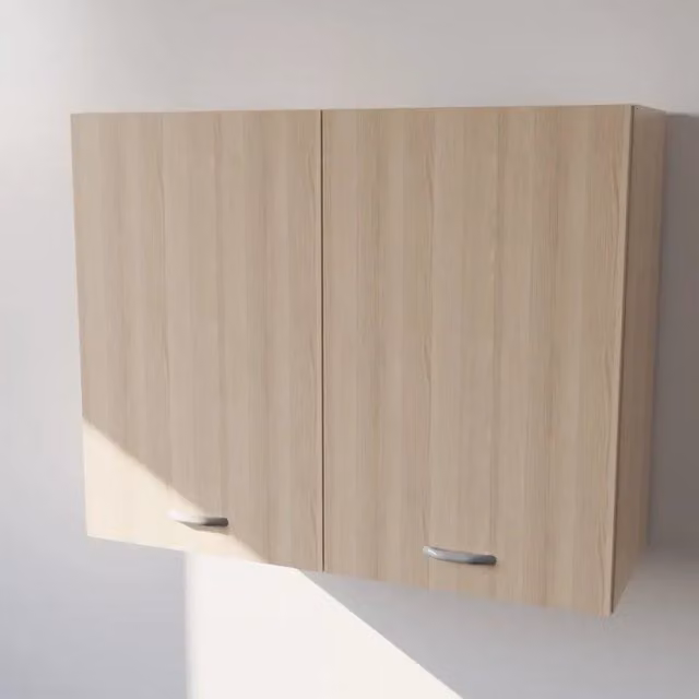 Pensile da cucina Calandrelli con 2 ante in rovere, H 72 x L 90 x P 33 cm