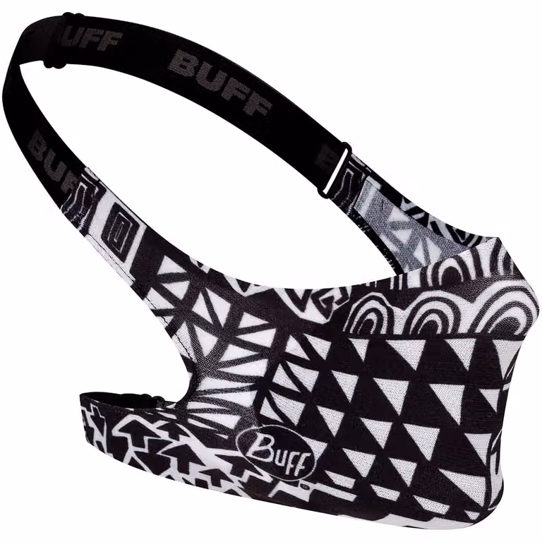 Mascherina BUFF con filtro per bocca e naso, per bambini, colore nero