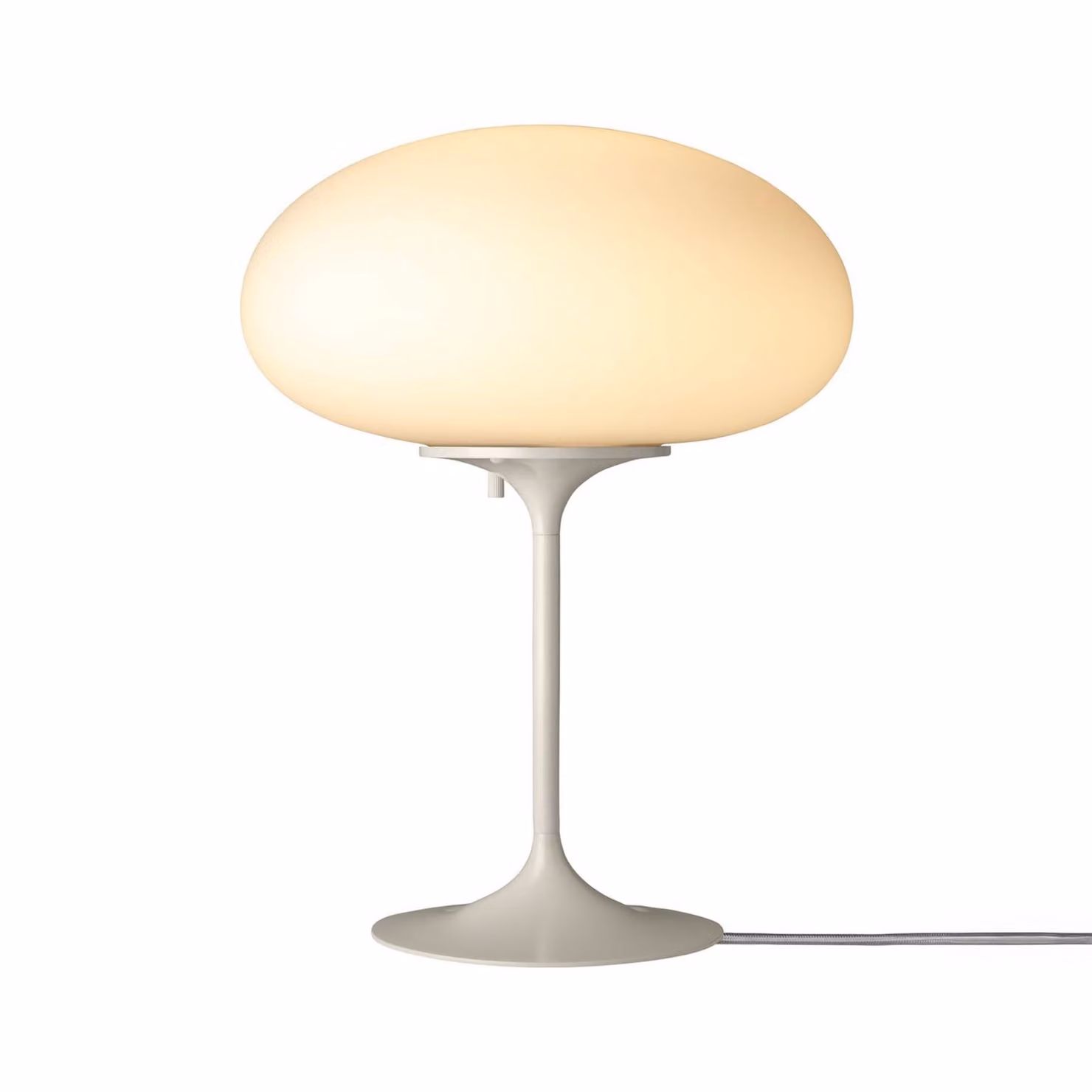 GUBI Lampada da tavolo Stemlite, dimmerabile, Alluminio / Grigio / Zincato, Soggiorno / Sala da pranzo, Metallo, Design, Lampada da tavolo