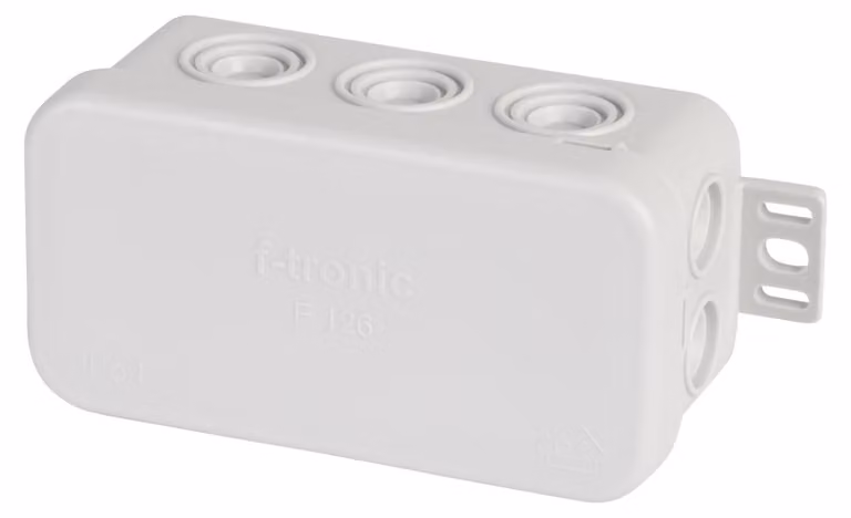 Scatola di derivazione per ambienti umidi, grado di protezione IP54, dimensioni 85 x 44 x 40 mm, colore grigio