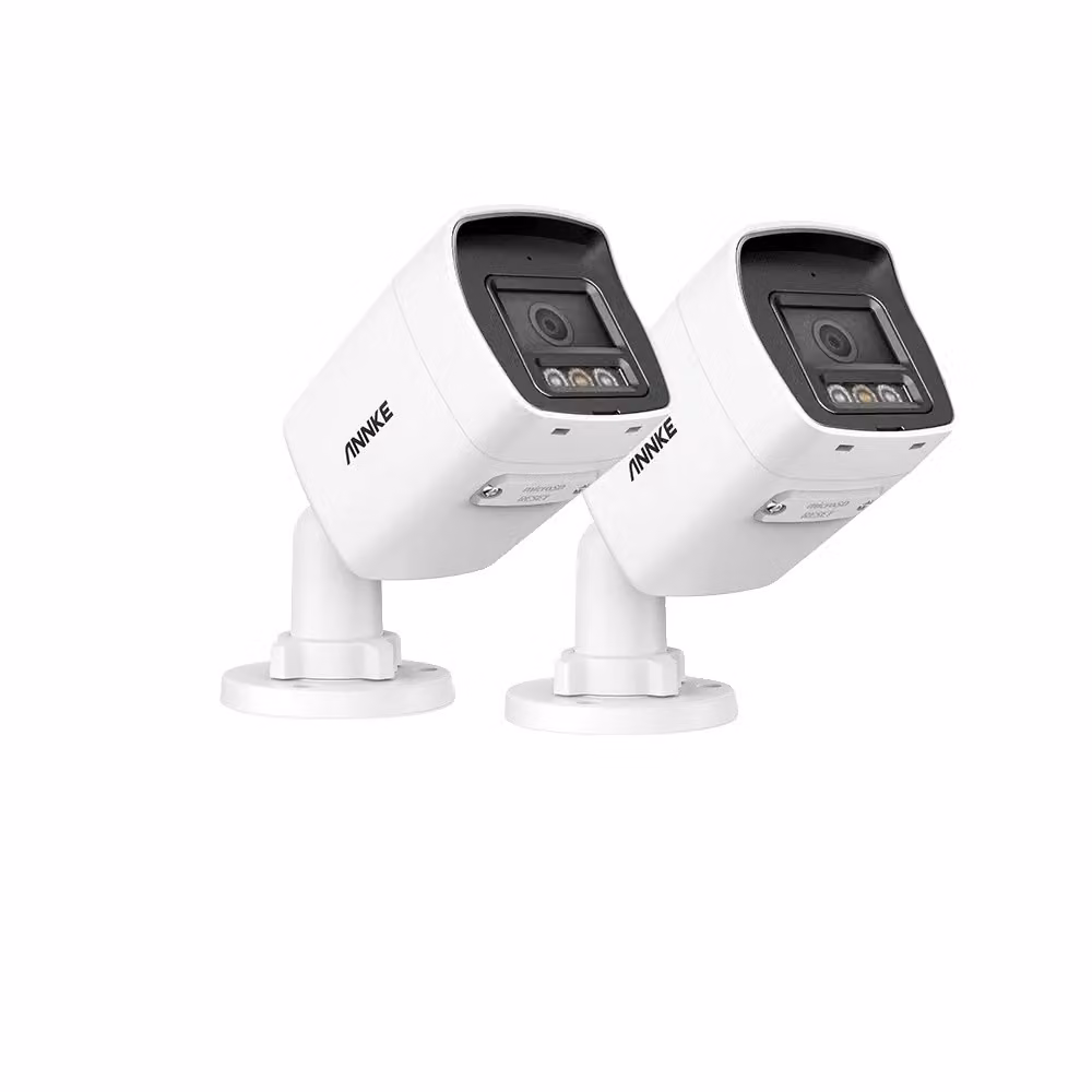 telecamera di sicurezza PoE da 12 MP, rilevamento avanzato del movimento, resistente alle intemperie IP67, 2 pezzi tipo 2