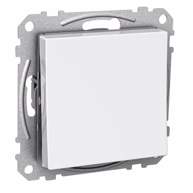 Elso Commutatore a croce 16 A con morsetto a innesto e pulsante a bilanciere Exxact bianco WDE002131