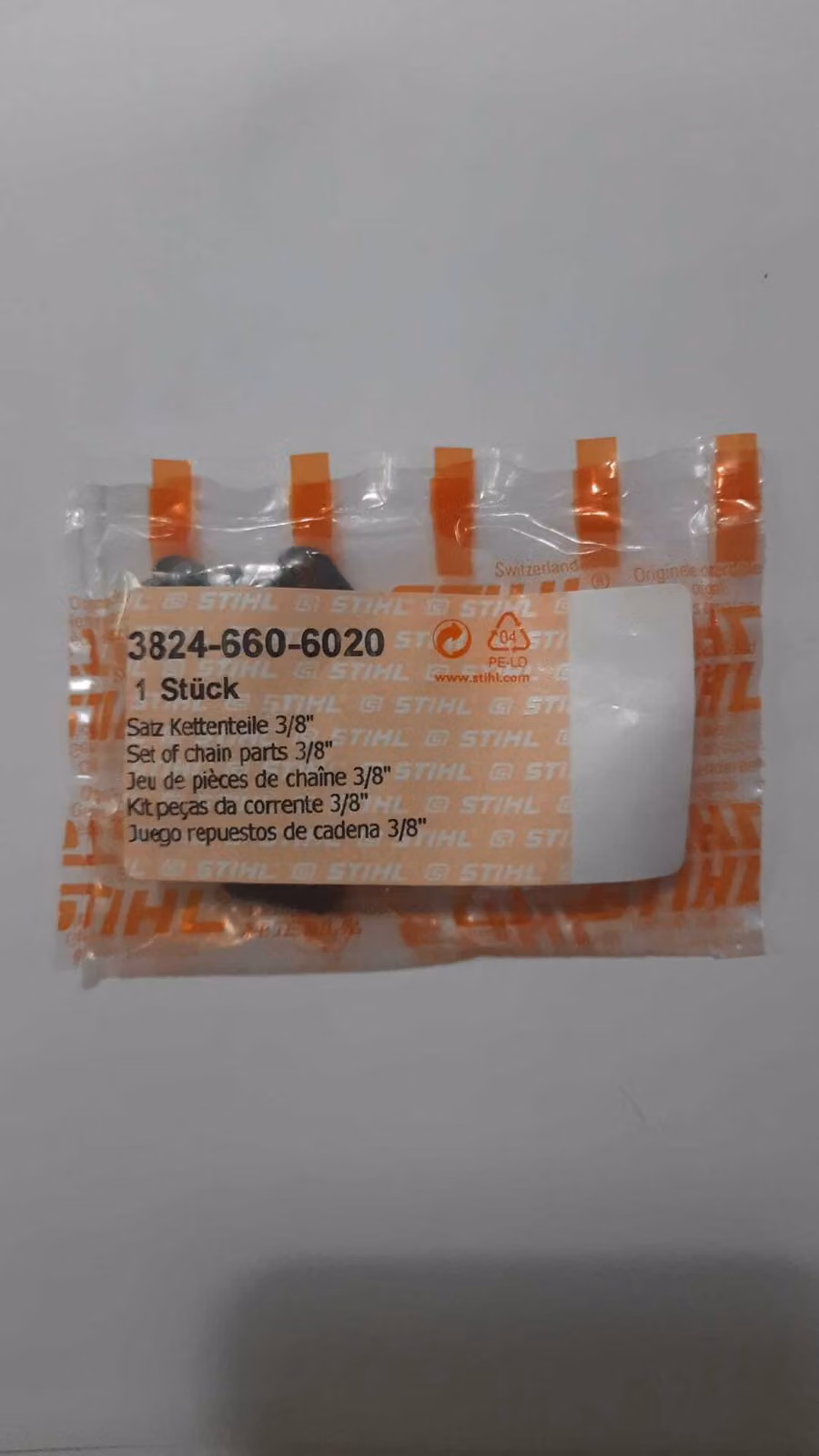 10x Maglie di collegamento rivettate originali STIHL 3/8" 38246606020