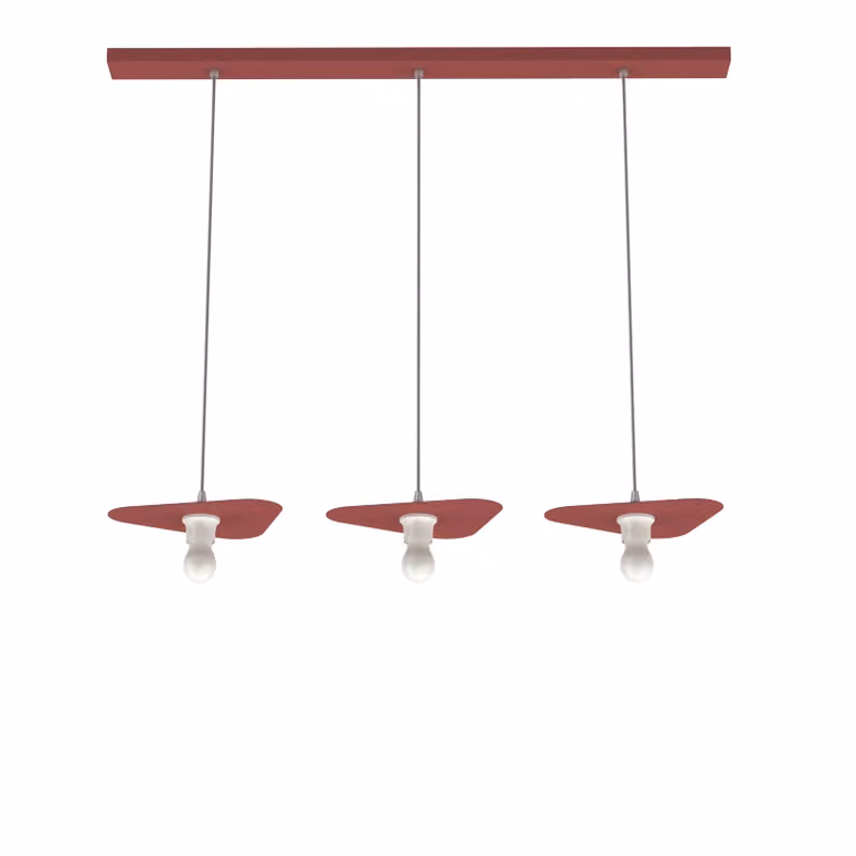 Lampada A Sospensione Cloud Lineare A 3 Luci, Monocolore Opaca