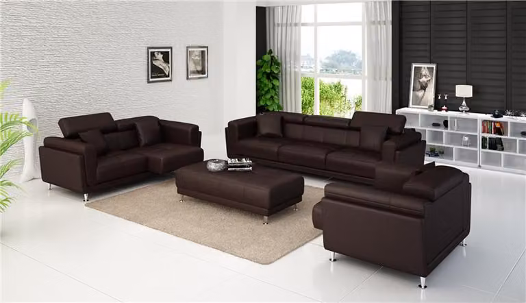 Garnituren Design Couchen Sofas Polster 32 Sitzer Sofagarnitur Set Leder Sofa