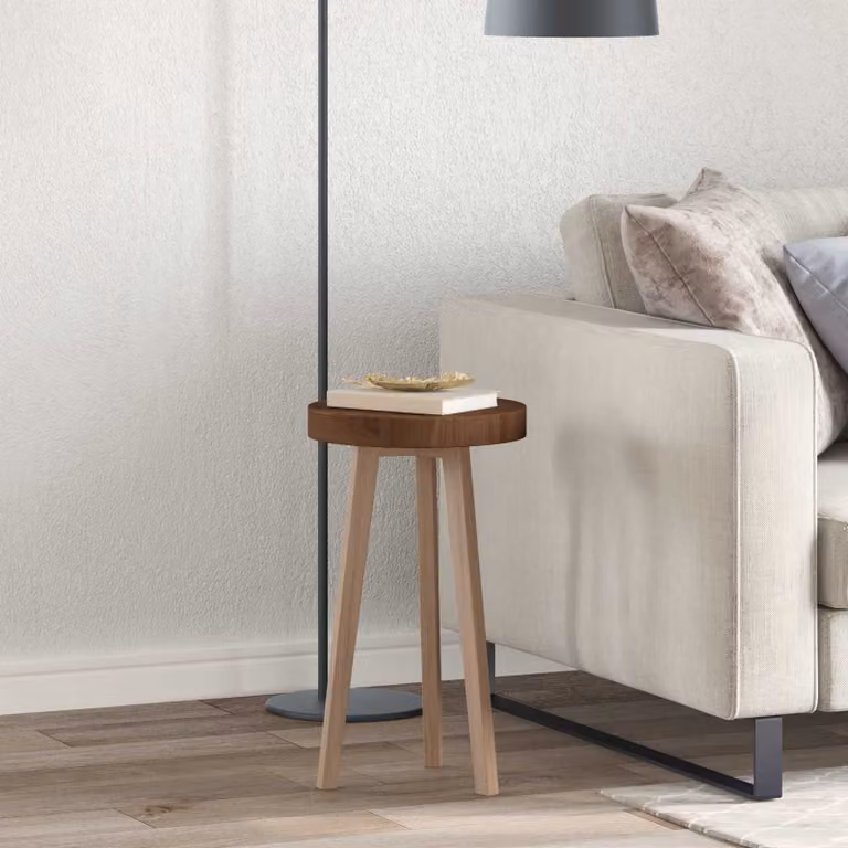 Piano del tavolo rotondo in legno vidaXL, Marrone, Ø 30 cm, H 4 cm
