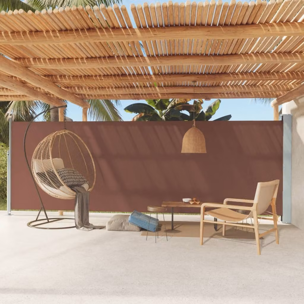 Maison Exclusive - Tenda da sole laterale estensibile 180x600 cm, marrone