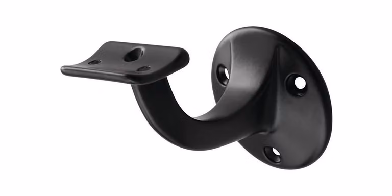 supporto per corrimano hermeta 3500 in alluminio, nero, diametro piastra a muro 56mm - 3500-70E