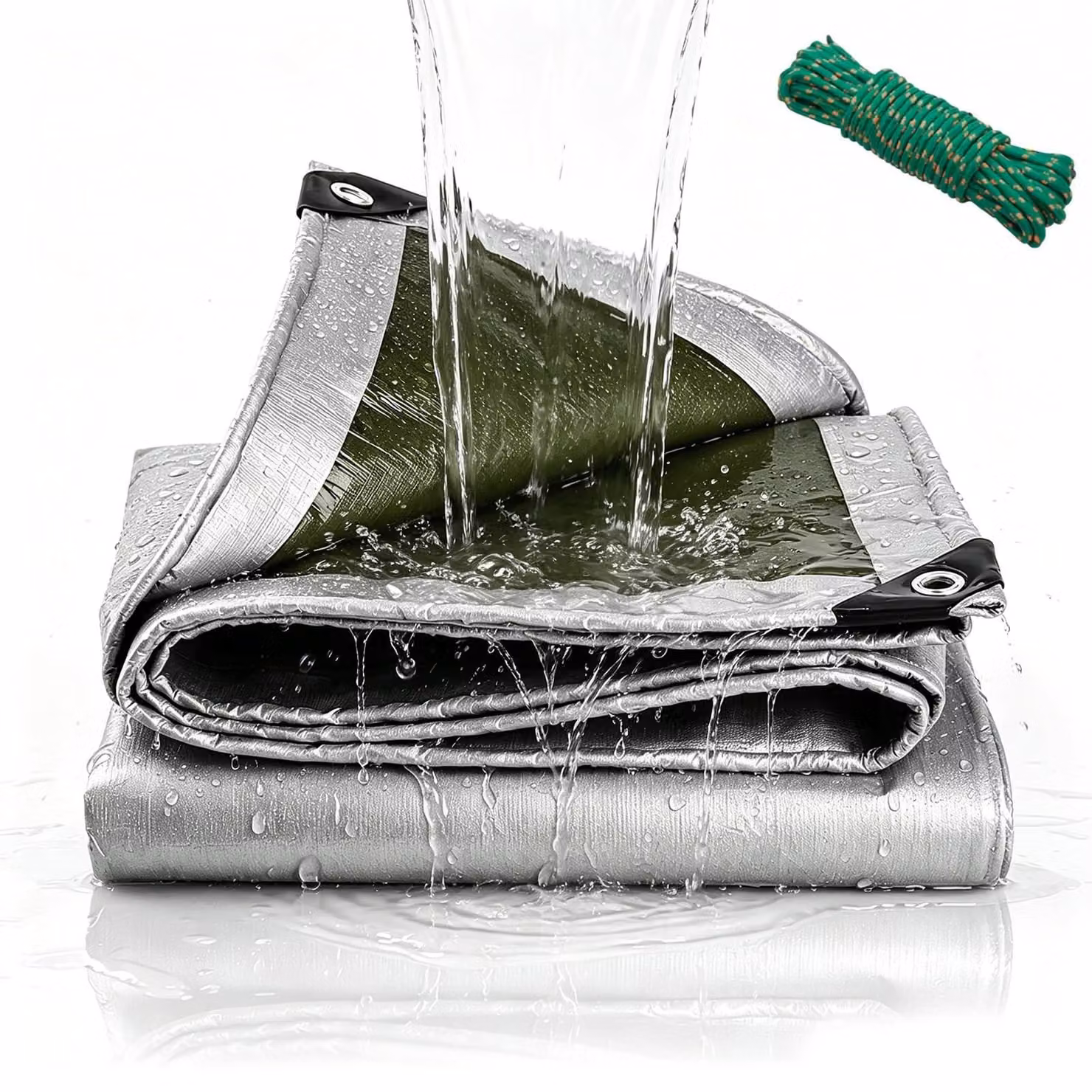 Telo impermeabile 2 x 3 metri - Telo coprienti resistente all'acqua e ai raggi UV
