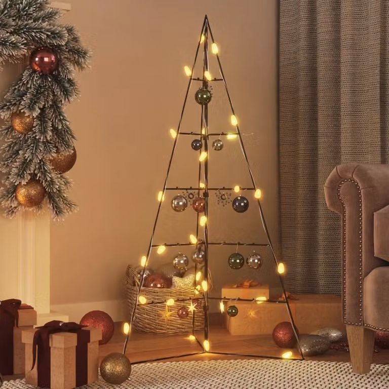 Maison Exclusive - Albero di Natale in metallo per decorazioni Nero 100 cm