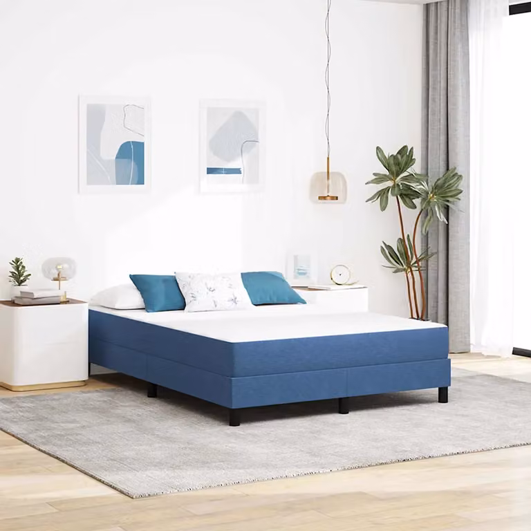 Materasso con molle insacchettate vidaXL, Blu, L 140 x P 190 cm