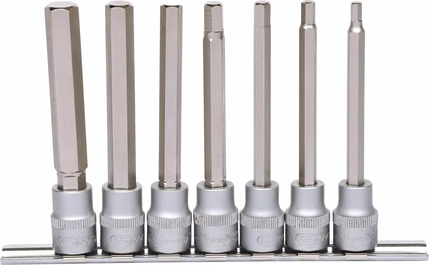 KS TOOLS Set di bussole da 3/8" esagonali lunghe 7 pezzi - 911.1560