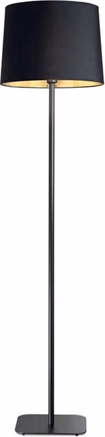 Piantana Industrial-Minimal Nordik Metallo Nero 1 Luce E27