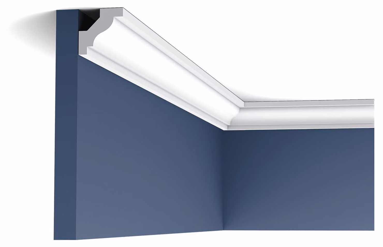 Orac Decor C230 Luxxus Profilo decorativo a stucco Profilo decorativo a soffitto Cornice a stucco Profilo decorativo a parete Modanatura d'angolo | 2 metri
