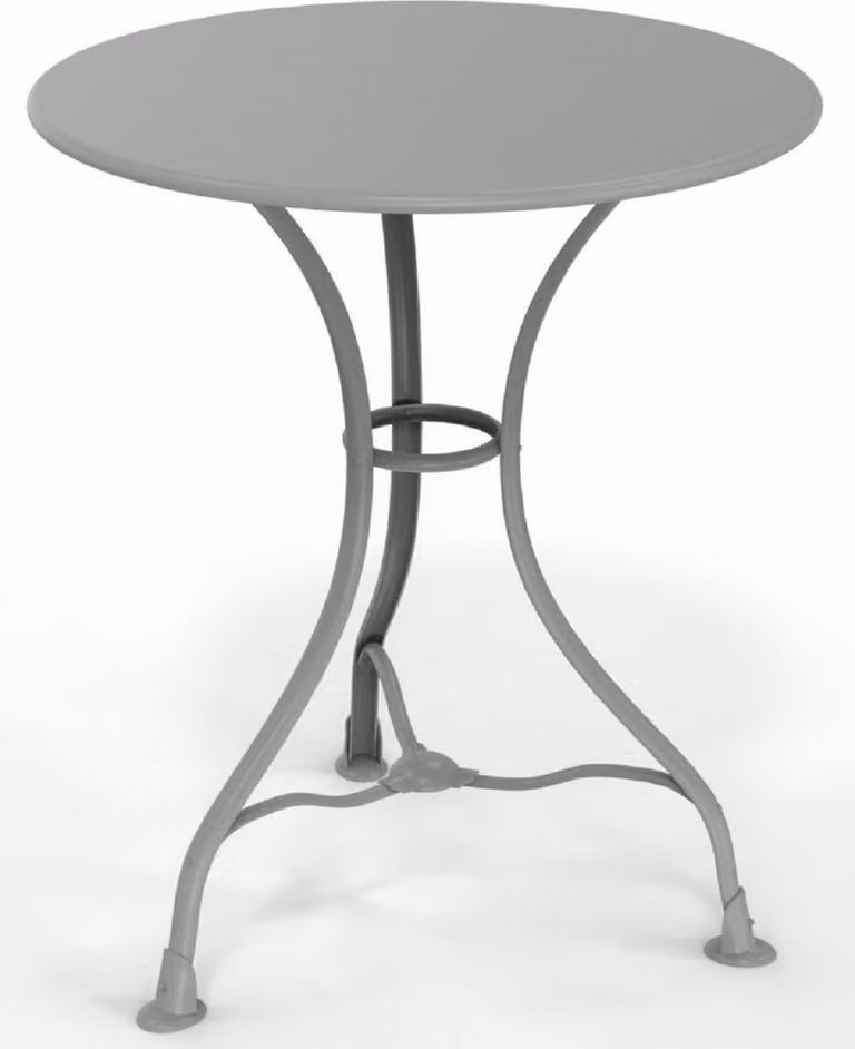 Casa Padrino Tavolo da giardino liberty Ø 60 x H. 70 cm - Vari colori - Tavolo rotondo in ferro battuto per giardino e patio - Mobili da giardino e patio in ferro battuto liberty