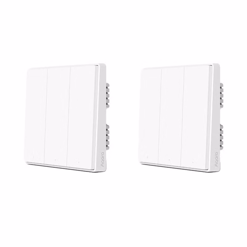 Interruttore intelligente Aqara Wand, controllo wireless ZigBee, compatibile con Mi Home, modello D1, senza filo neutro, 3KX2