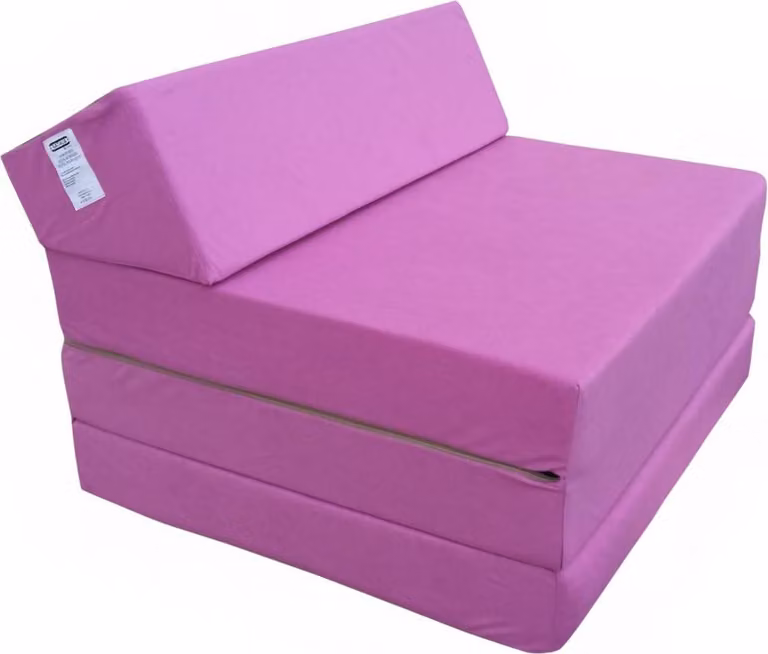 Fauteuil materasso pieghevole 200x70x10 cm - 1227, 4 parti, pratico e pieghevole, letto d'emergenza confortevole per viaggio e campeggio