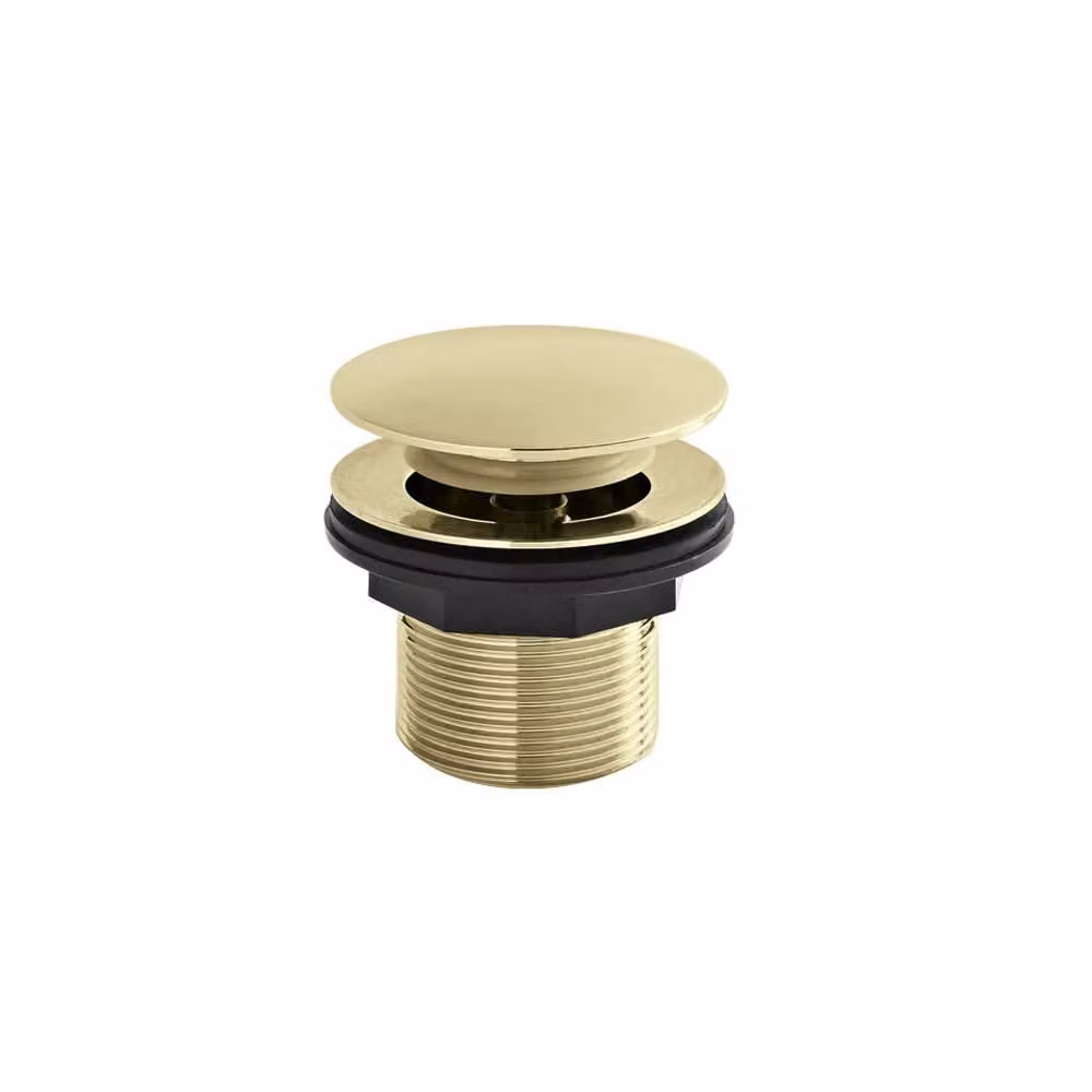 Piletta di Scarico per Vasca Click-Clack senza Troppopieno - Color Oro 60mm (non Scanalato)