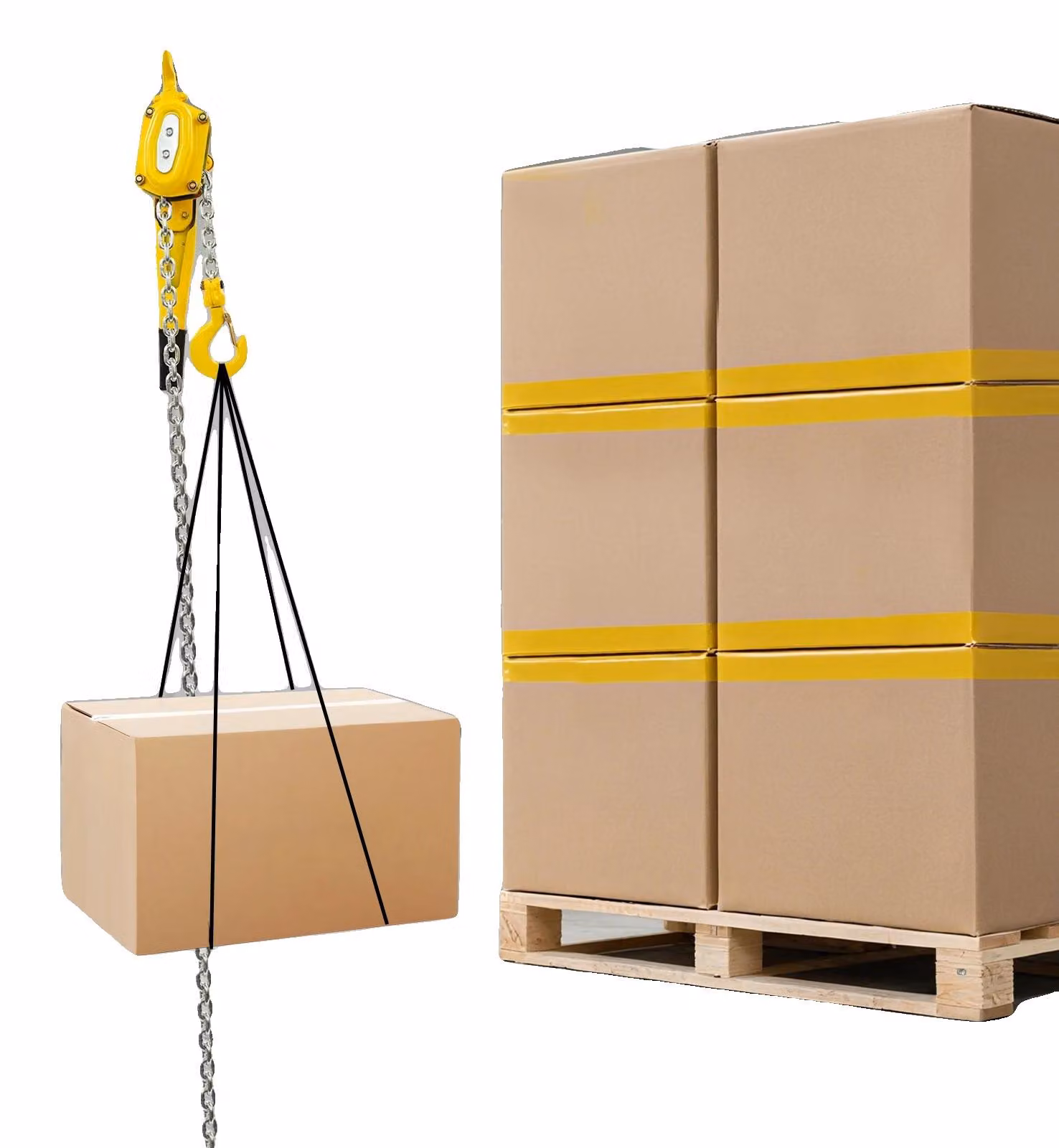 Argano a catena manuale, capacità di sollevamento 1,5 tonnellate, altezza di sollevamento 3 metri, acciaio legato, peso 12,82 kg, dimensioni 13,5 cm x 18 cm x 63 cm