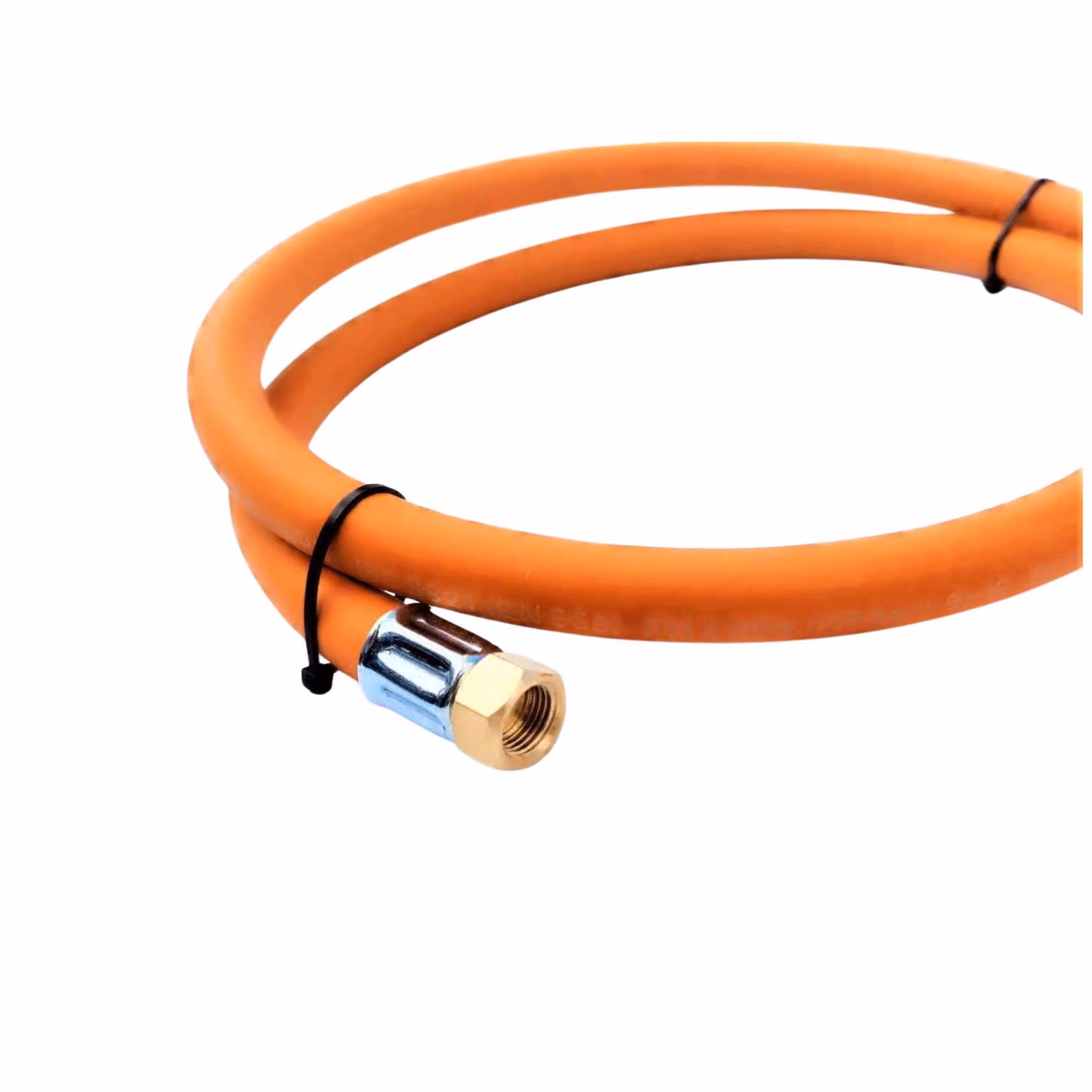 Tubo flessibile per gas propano-butano Zatech 5 m 20 bar Ø9,0 mm 1/4" filettatura sinistra x estremità aperta per pinza di serraggio da 9 mm Gommino incl. fascetta Stufa da campeggio