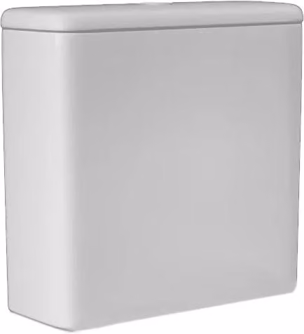 Cassetta completa per vaso monoblocco compact Rak Ceramics bianca con sistema dual flush e risparmio idrico in ceramica
