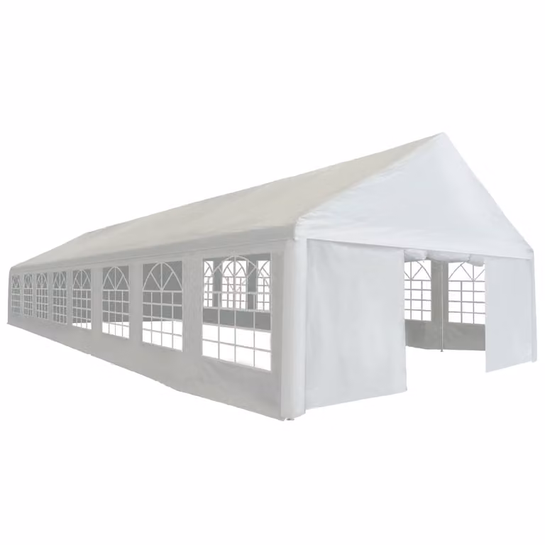 Tenda per feste PE 6x16 m bianco