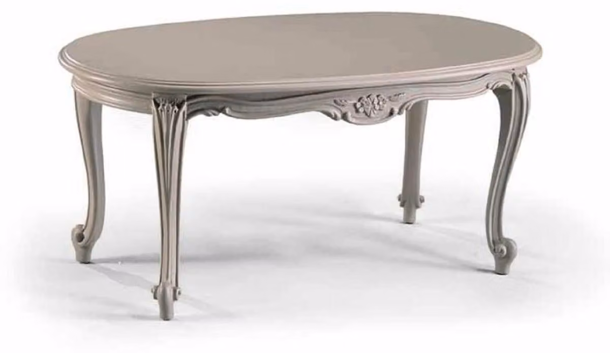 Casa Padrino Luxury Baroque Coffee Table Grey 101 cm -  Italy